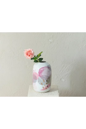 گل مصنوعی پارچهای تک شاخه English Home مدل Canker Bloom