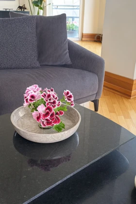 کاسه پرشین سنگ تراورتن قطر 30 سانتی متر