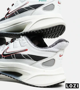 کفش کتانی مردانه و زنانه سفید مشکی نایک NIKE P-6000