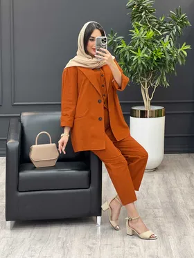 ست سه تیکه جلیقه دار