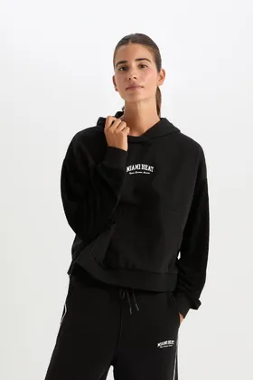 سویشرت پارچه ای ضخیم با کلاه گرم Nba Miami Fit D2359ax24au D2359AX24AU