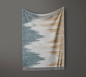شال مبل ریش دار sofa shawl 258