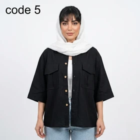 شومیز لینن مدل رسپینا علیدسا (کد 5)