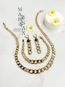 نیم ست زنانه کارتیه طرح طلا کد XU2449 هدیه خاص