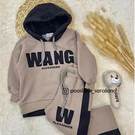 ست هودی و شلوار کودک وارداتی Wang سایز 3 تا 8 سال
