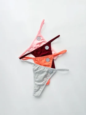 شورت بکلس بندی نخ پنبه رنگی ساده فیتن Fitan