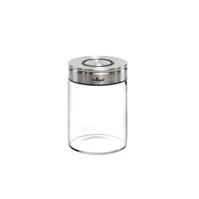 ادویه شیشه ای یونیک درب استیل مدل 1726 سایز 9.5 سانت