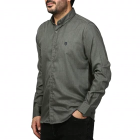 پیراهن آستین بلند ساده مردانه مدل 61029146