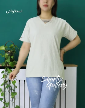 تیشرت یقه3دکمه