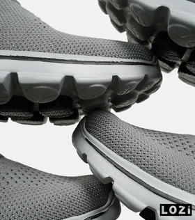 کفش کتانی بزرگ پا خاکستری SKECHERS