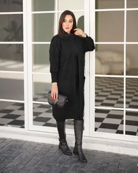 ست مانتو و سارافون بافت کد 336