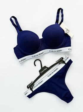 ست شورت بکلس و سوتین فنر دار نخ پنبه کلوین کلاین Calvin Klein