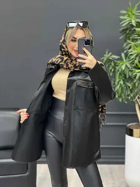 شکت چرم دو جیب پاکتی