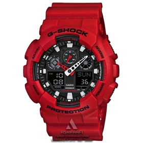 ساعت جیشاک قرمز Casio G-Shock GA-100B-4A