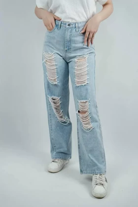 شلوار زنانه بگ مرواریدی