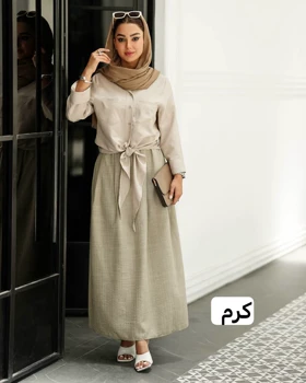 ست شومیز دامن گره‌ای بانو