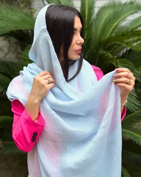 شال پلیسه برشکا لمه دار وارداتی 3971
