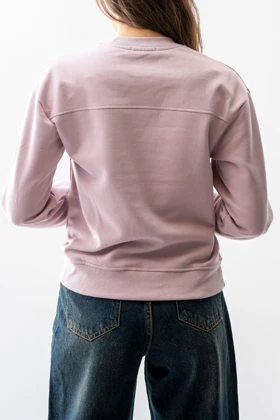 تیشرت آستین بلند دورس سرشانه افتاده زنانه