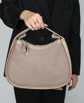 کیف زنانه جیر بغل چرم نیکا 180 AM