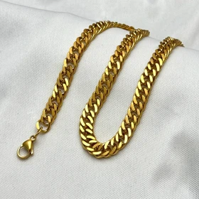 گردنبند مردانه طرح کارتیه گلد استیل