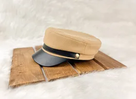 کلاه کاپیتانی بند چرم
