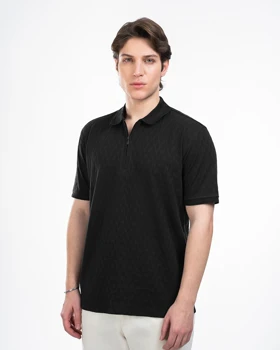 پولوشرت مردانه نیم زیپ کد M0304