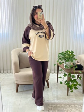 ست زنانه و دخترانه اسپرت بیرونی پاییزه کد 547