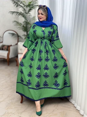 پیراهن فلور ساتنا 2133