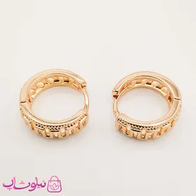 گوشواره زنانه حلقه‌ای پهن ژوپینگ
