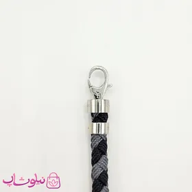 دستبند امگا مردانه 007 مدل کنفی طوسی مشکی کیفیت مستر کد 600