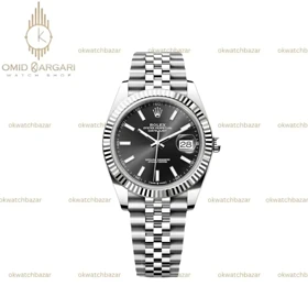 ساعت مچی رولکس سوئیسی سیلور صفحه خاکستری Rolex Datejust
