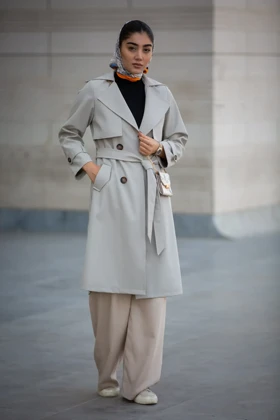 بارانی سوپر سانتانا ژیله دار بلند