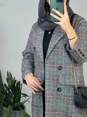 پالتو پشمی آستردار ترنج