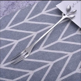 چنگال 6 عددی سیلور طرح برگ