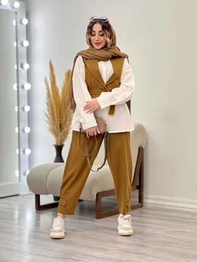 ست سه تکه جلیقه و شلوار