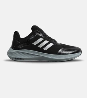 کفش کتانی مردانه و زنانه مشکی طوسی ADIDAS CLOUD Foam
