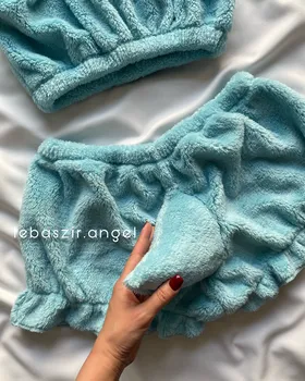 ست نیم‌تنه و شلوارک تدی