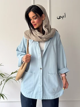 مانتو کتان جیب پایین