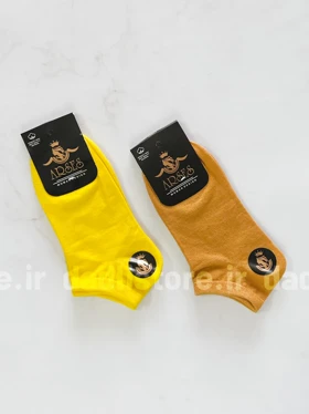 جوراب مچی نخ پنبه ساده رنگی