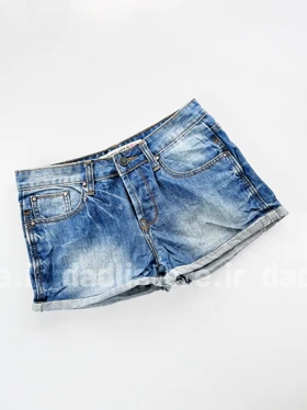 شورتک کوتاه جین پاچه پاکتی