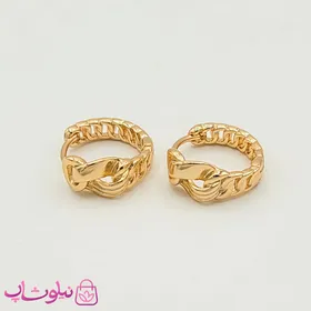 گوشواره ظریف حلقه‌ای ژوپینگ طرحدار