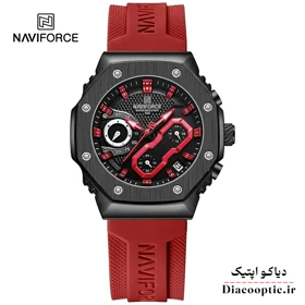 ساعت مچی زنانه برند نیوی فورس سه موتور مدل Do-NAVIFORCE 8035 بند رابر
