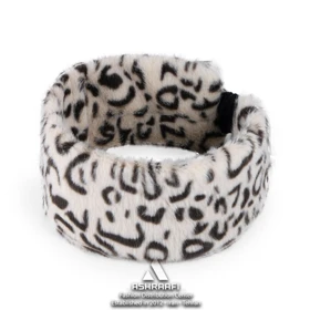 هدبند روسی پلنگی Leopard Faux Fur Headband