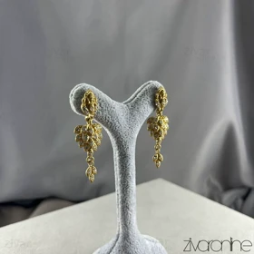 گوشواره زنانه مجلسی خوشه ای تمام نگین 20412