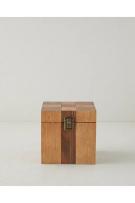 جعبه دکوراتیو English Home مدل Layna چوبی - قهوه‌ای