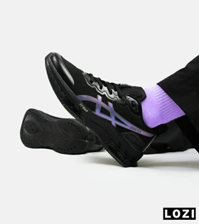 کفش کتانی مردانه مشکی هولوگرامی ASICS GORETEX