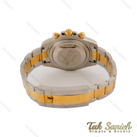 ساعت رولکس دیتونا دورنگ طلایی صفحه مشکی مردانه Rolex-5236-G