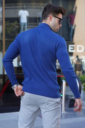 ژاکت بافتنی مردانه Indigo Turtlenck 6822