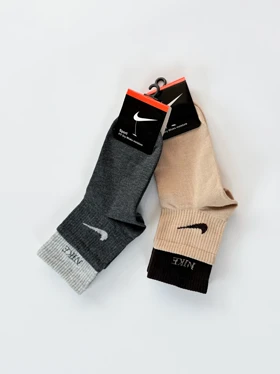 جوراب نیم ساق نخ پنبه دو کش نایکی Nike