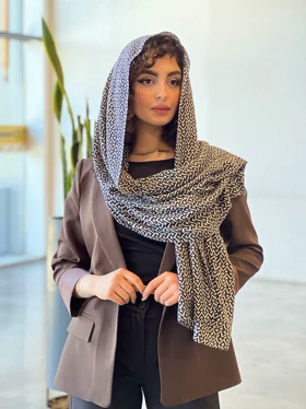 شال بهاره آلوا (سرمه ای)